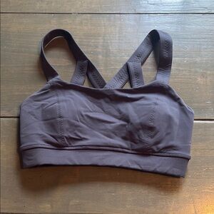 Lululemon Women's Dark Grey Sports Bra